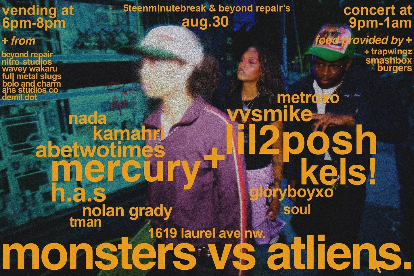 ☆8.30 

☆featuring @magicallymerc and @lil2posh 

☆pop up begins at 6pm ☆ concert starts at 9pm
 
☆1619 laurel ave nw

#concert #atl #streetwear #atlantaconcert