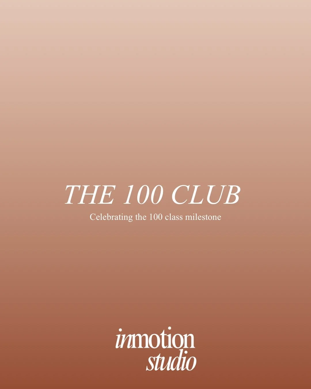 We&rsquo;ve hit our first 100 class milestone 🤍

A huge moment for Abby, and for our studio.
From day one, she&rsquo;s been right there with us - front row, 4th from the left (you know the spot 😉). Always showing up, always smiling, and always brin