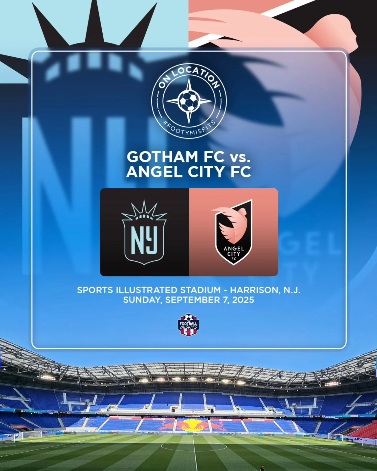 A massive match in Harrison this weekend calls for the Misfits!

Gotham FC occupies the last playoff spot in the BWSL standings with Angel City FC sitting one point behind the Bats.

The hosts are coming off Concacaf play in El Salvador while the vis