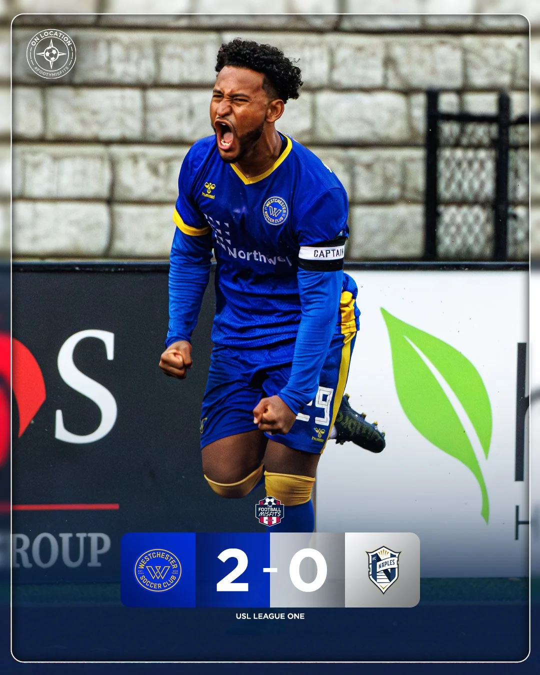 @westchestersc with a win in their home finale! 🔵🟡