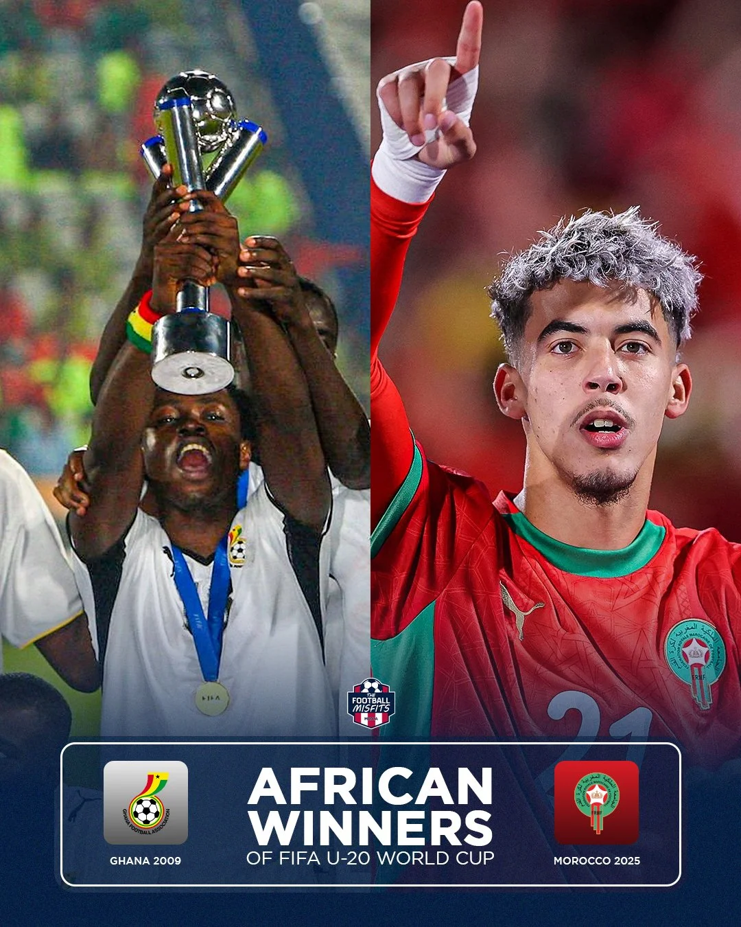 Morocco are U-20 World Champions thanks to a brace by Yassir Zabiri against Argentina in the Final

The Atlas Lions become the second African team to win the competition, following Ghana in 2009!