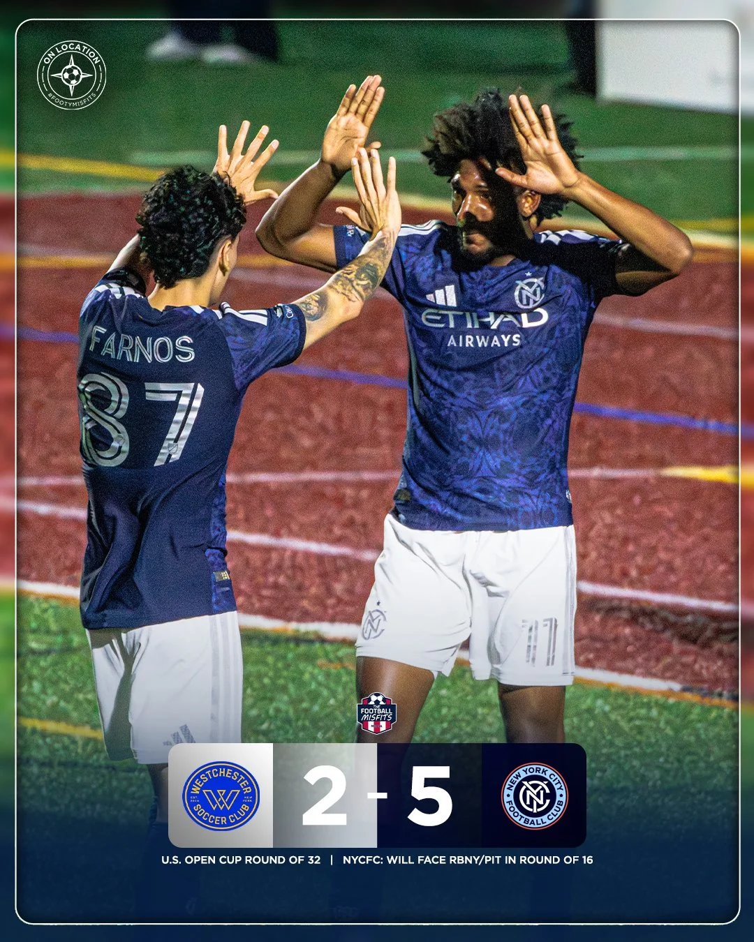 City Boys Conquer US Open Cup Round of 32!

@newyorkcityfc puts up five goals behind a @talles_magno hat-trick, dispatching Westchester SC!