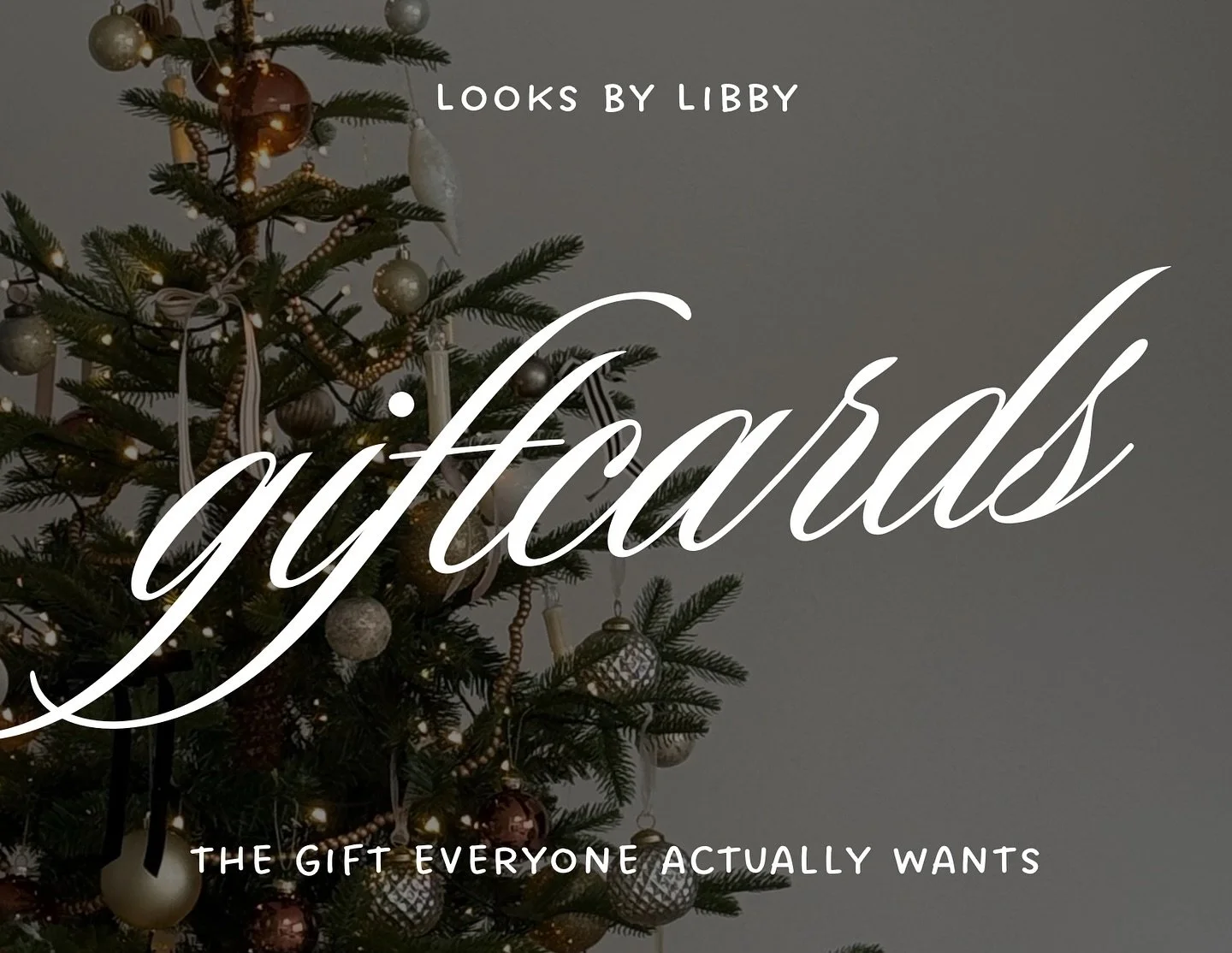 Don&rsquo;t know what to get someone for the holidays this year? Gift cards are perfect for that!! Give the gift of confidence, glow, and beauty with a gift card to Looks By Libby!! ✨