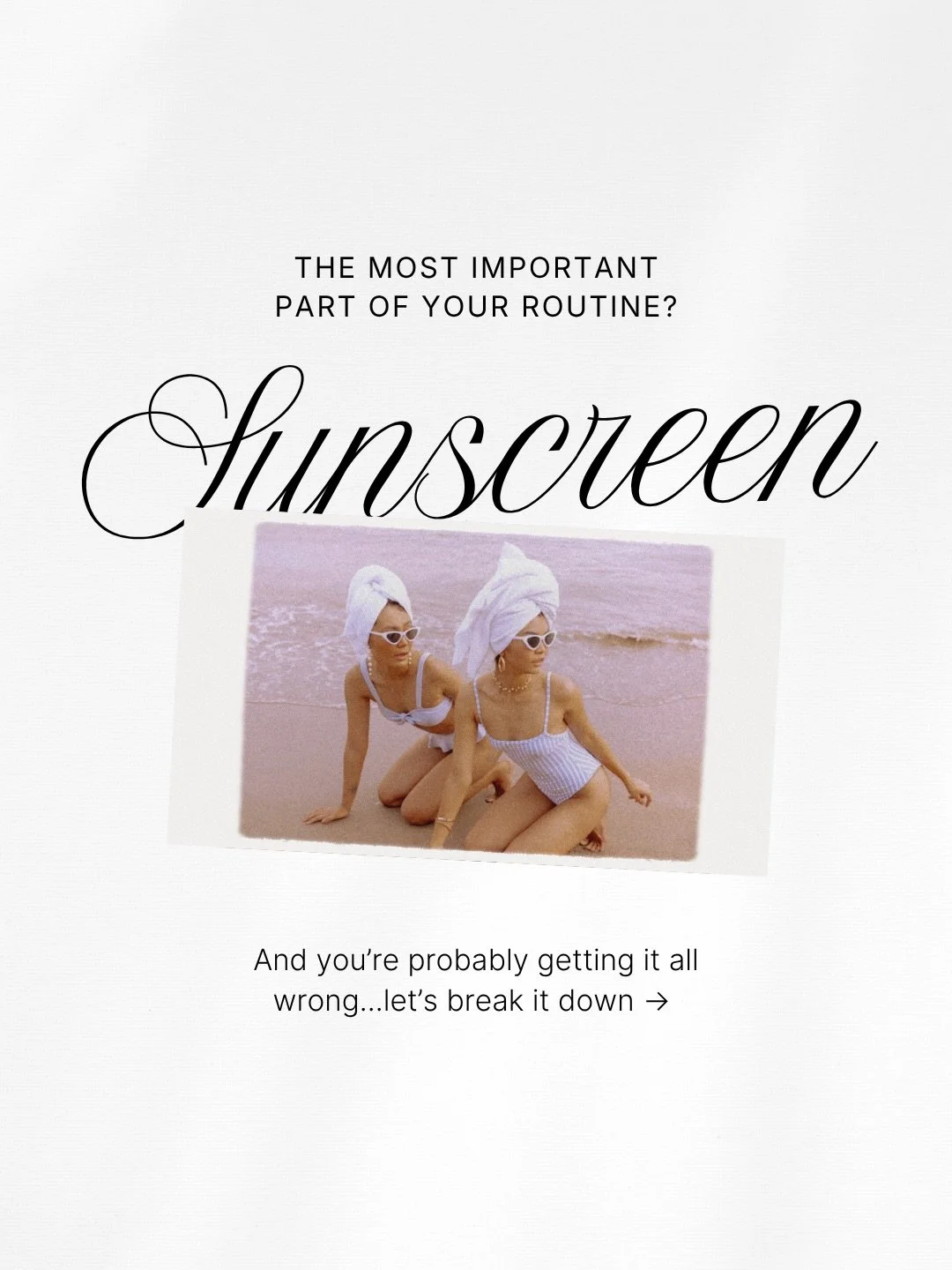 Your skin is with you every single day&hellip; protect it like it matters 🤍☀️

SPF isn&rsquo;t just a &ldquo;beach day&rdquo; product &mdash; it&rsquo;s one of the biggest things you can do for your skin long term. Aging, pigment, redness, texture&h