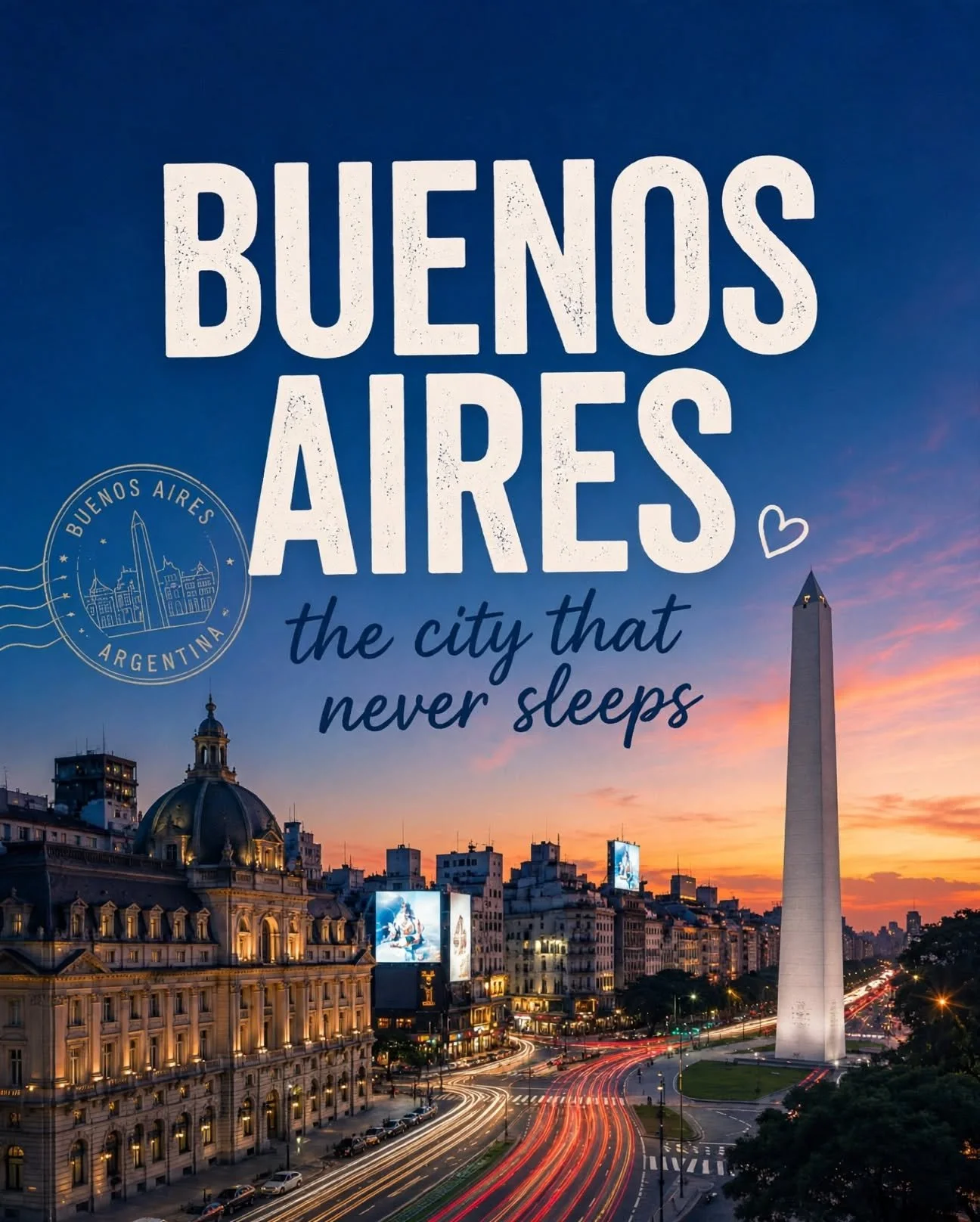A street in Buenos Aires representing the city's many distinct neighborhoods