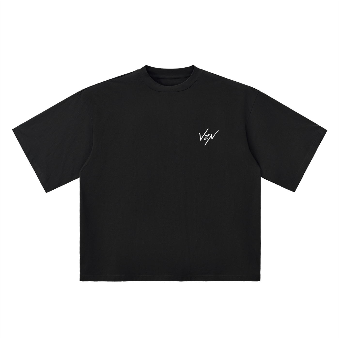 VZN CREST DROP SHOULDER TEE (BLACK)