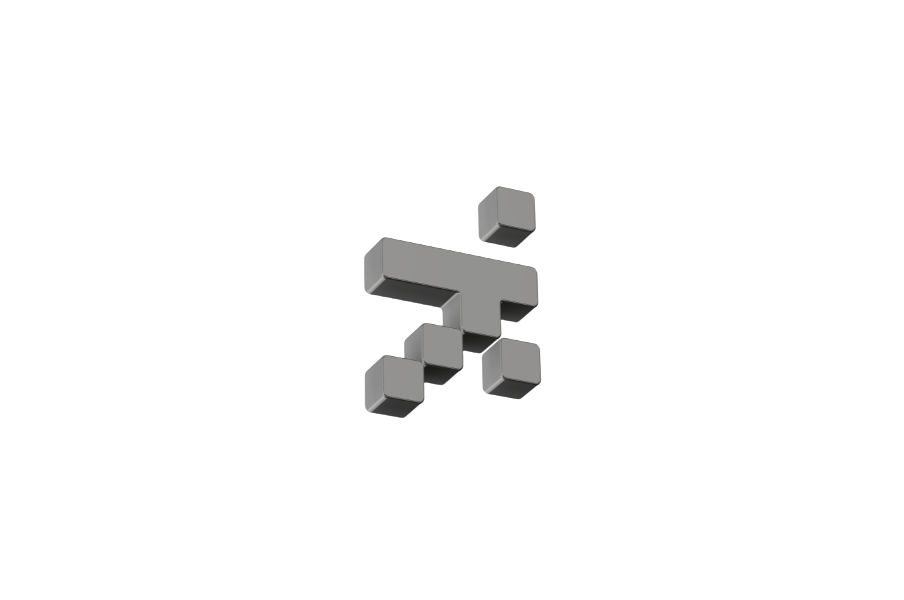 A 3D graphic of a question mark composed of gray cubes floating against a black background.