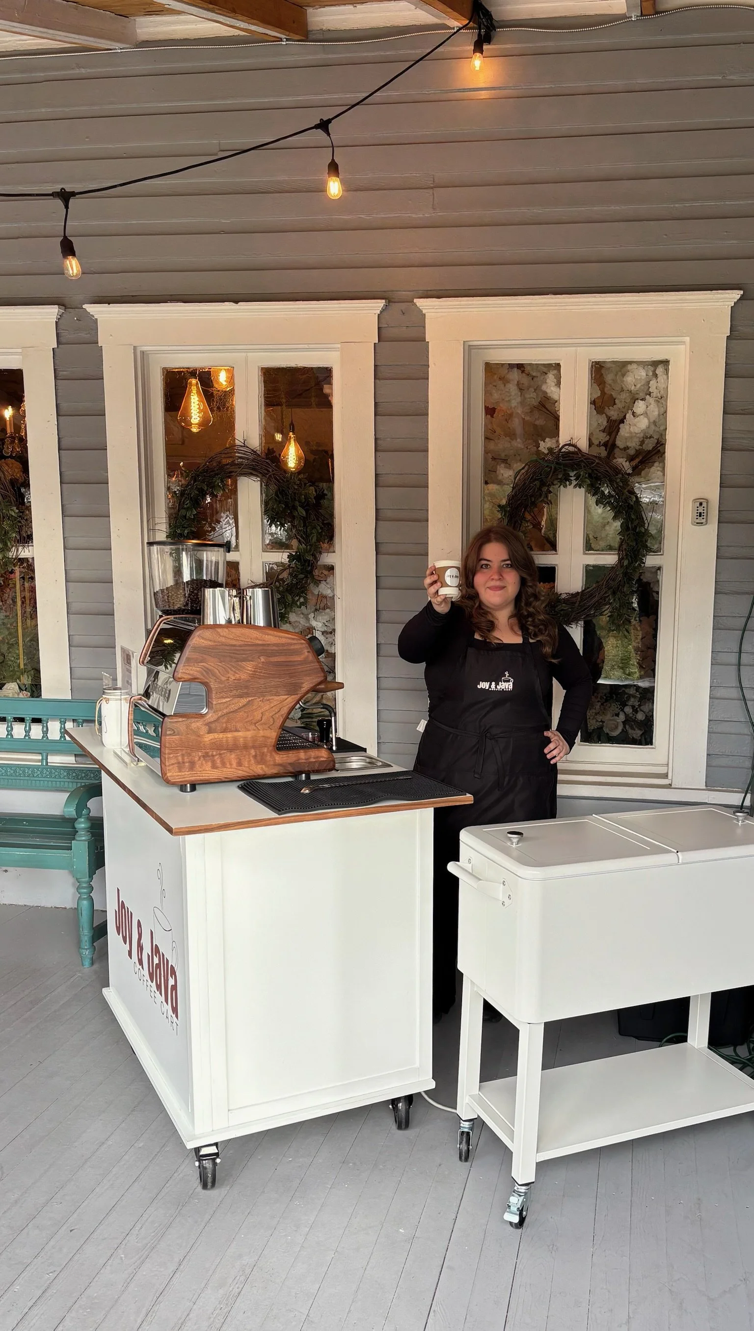 custom coffee cart catering for weddings