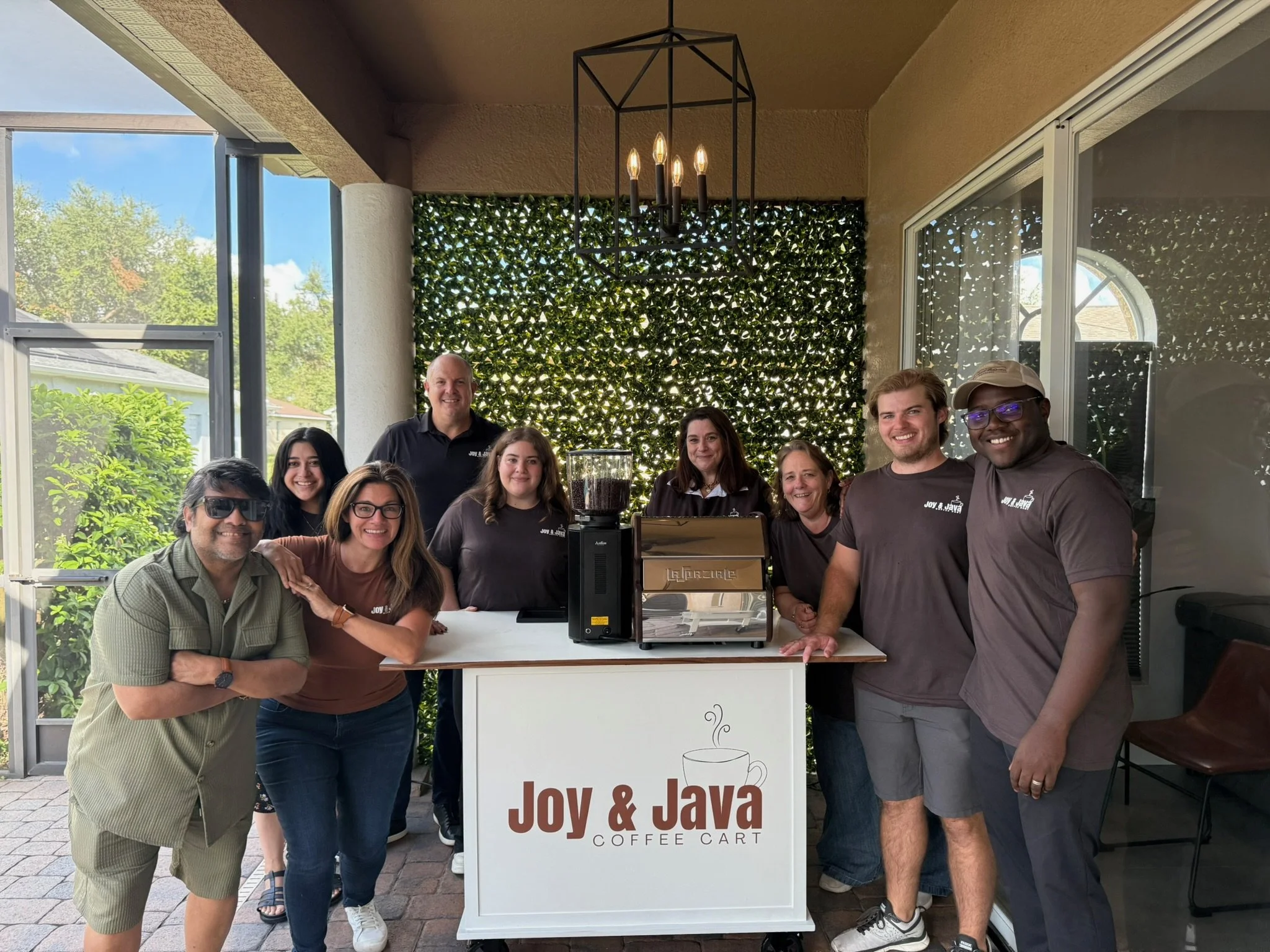 joy & java coffee cart business launch in Tampa Bay