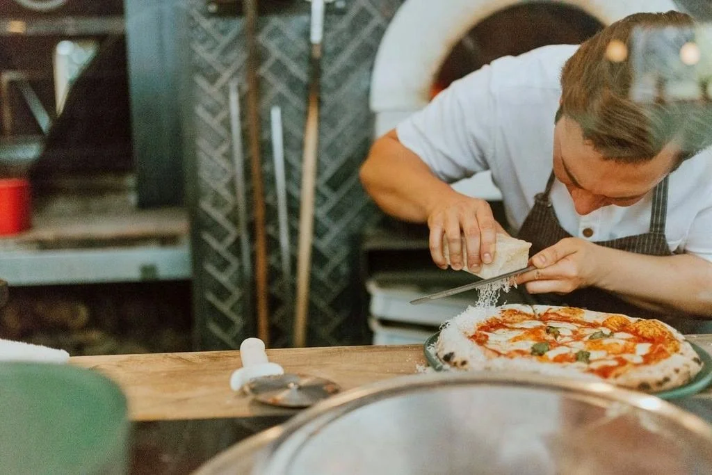 Chef Marco developing a restaurant program in a professional kitchen