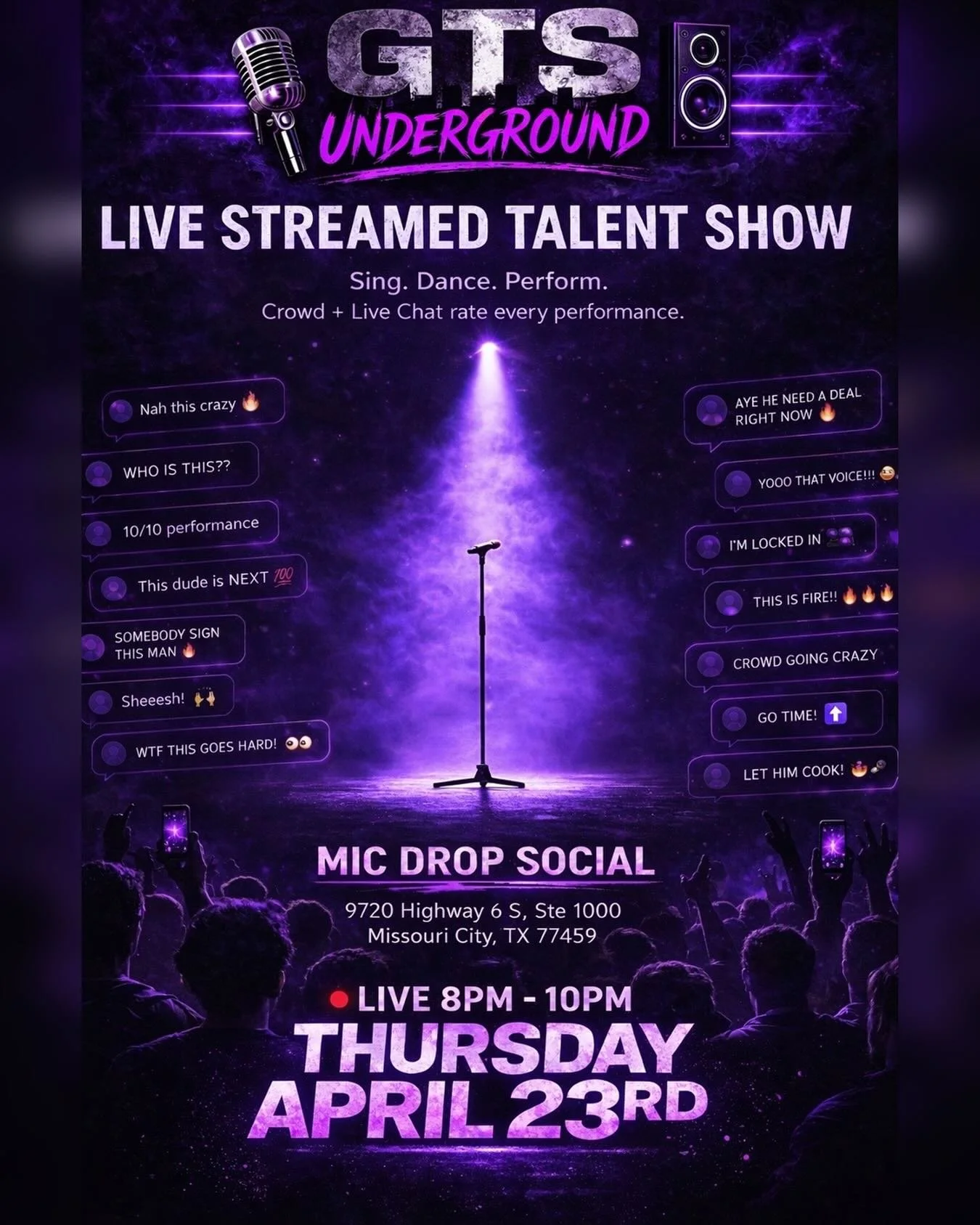 Let&rsquo;s Run It Back!!
#micdropsocial #bar #karaoke #lounge #talentshow