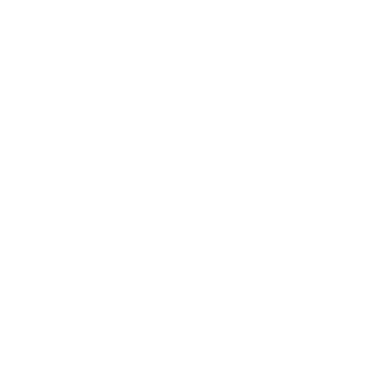 A white botanical emblem featuring three stylized plants with two larger plants in the center and smaller plants on the sides within a circular border, on a black background.