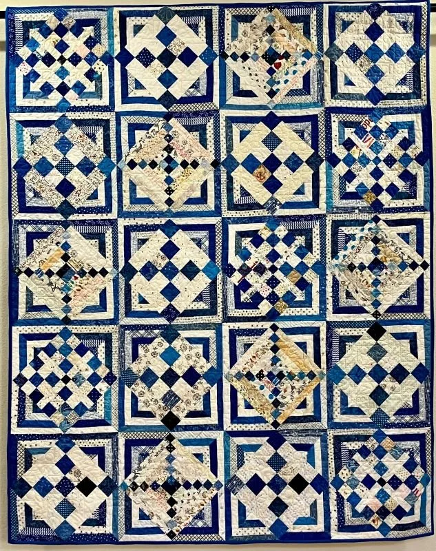 Kommitted 56" x 70" 7/26 True Blue by Lisa Alexander