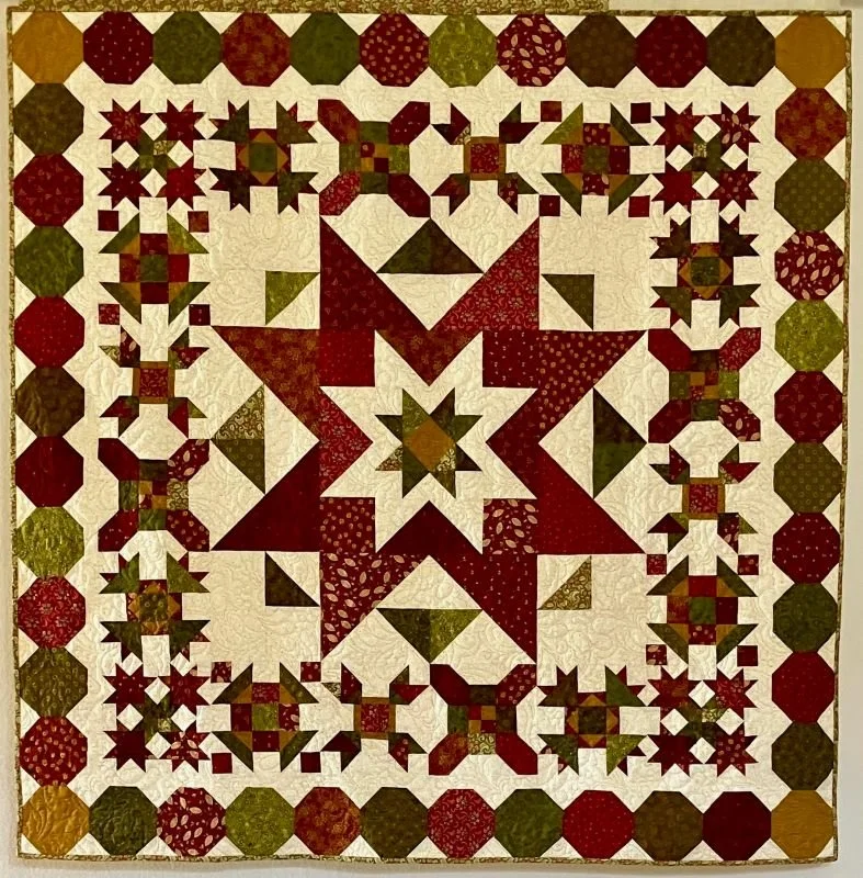 Kasa Kassena 60" x 60" 2/26 Home for the Holly Days by Kim Diehl