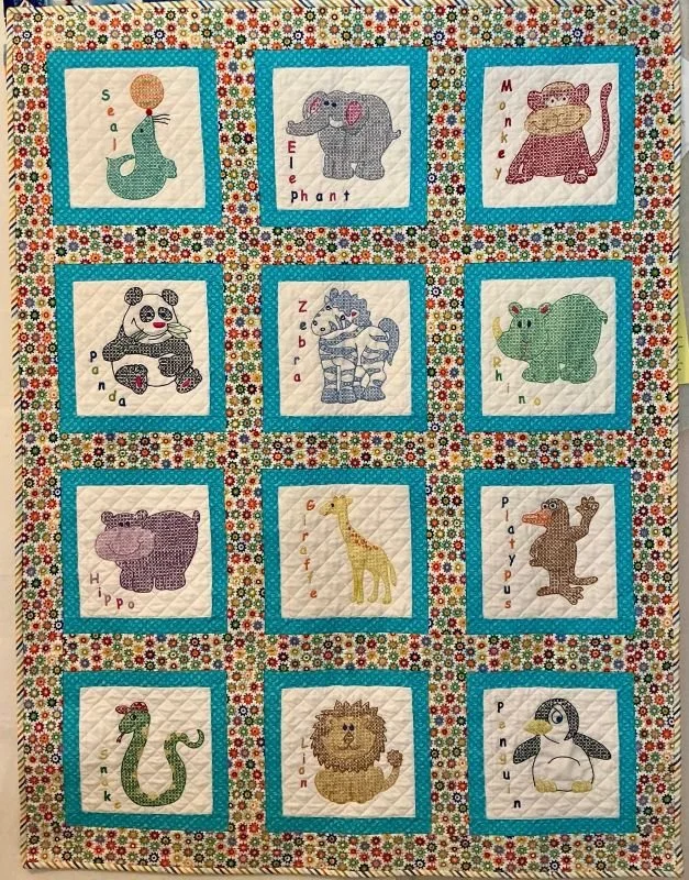 Kid's Kingdom 40" x 52"  12/25 Children's Zoo by Jack Dempsey Needle Arts