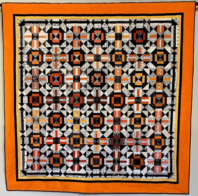 Katydid 82" x 82" 10/26 Spider & The Fly by Bonnie Hunter