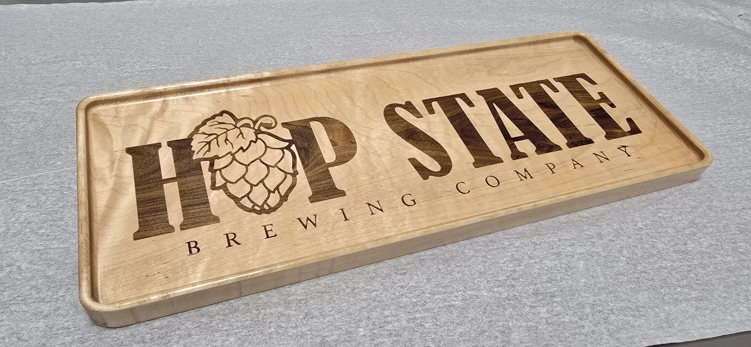 Custom Inlaid Hardwood Valet Tray