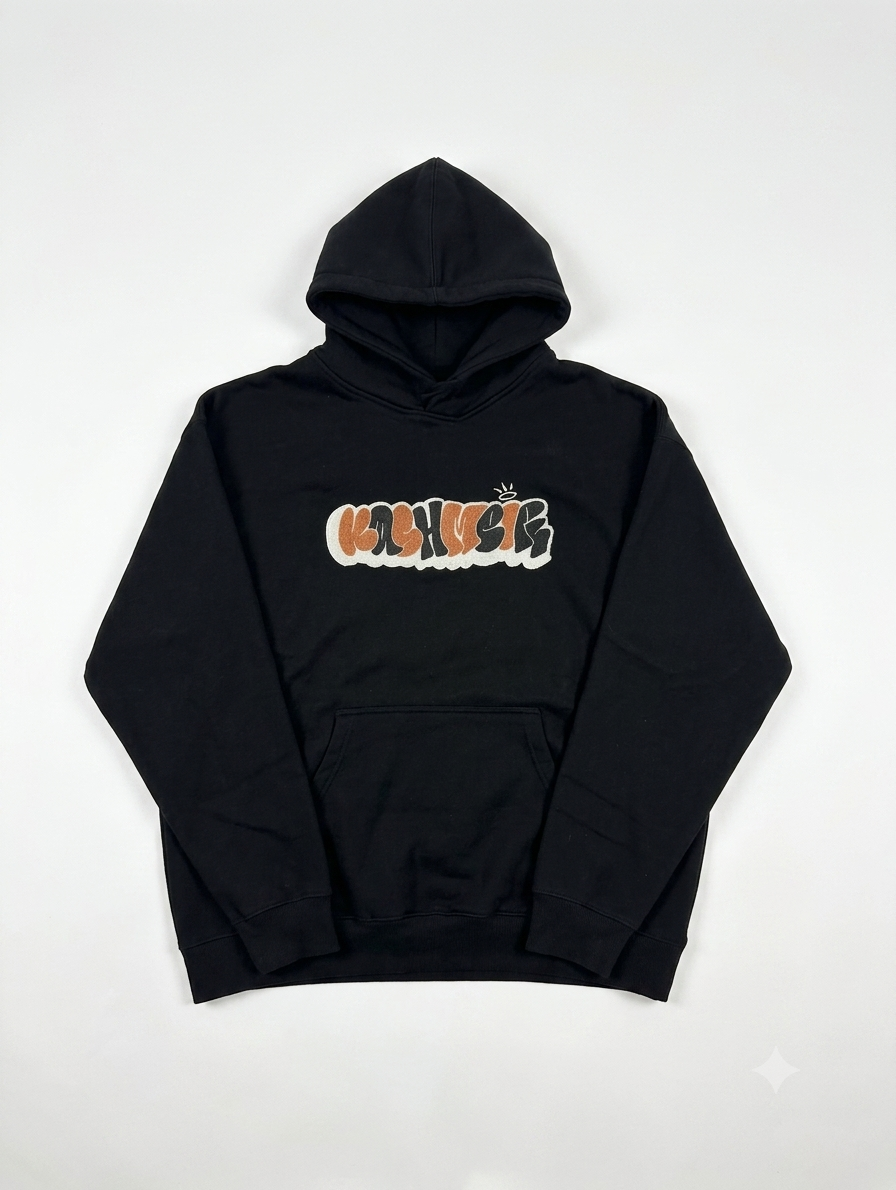 Kashmeir THROWIE Brown x Black Hoodie