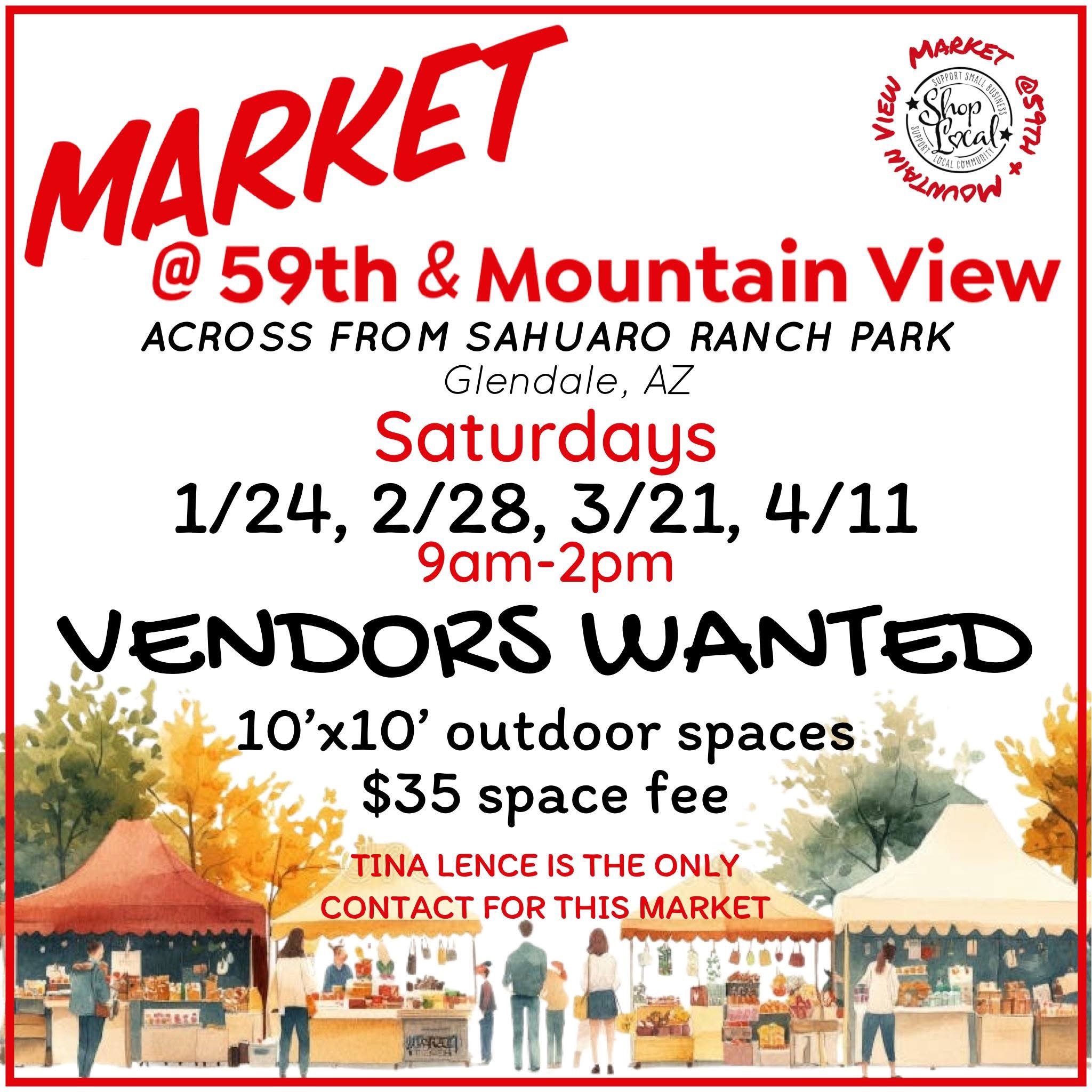 MARKET @59TH & MOUNTAIN VIEW ACROSS FROM SAHUARO RANCH PARK IN GLENDALE, AZ