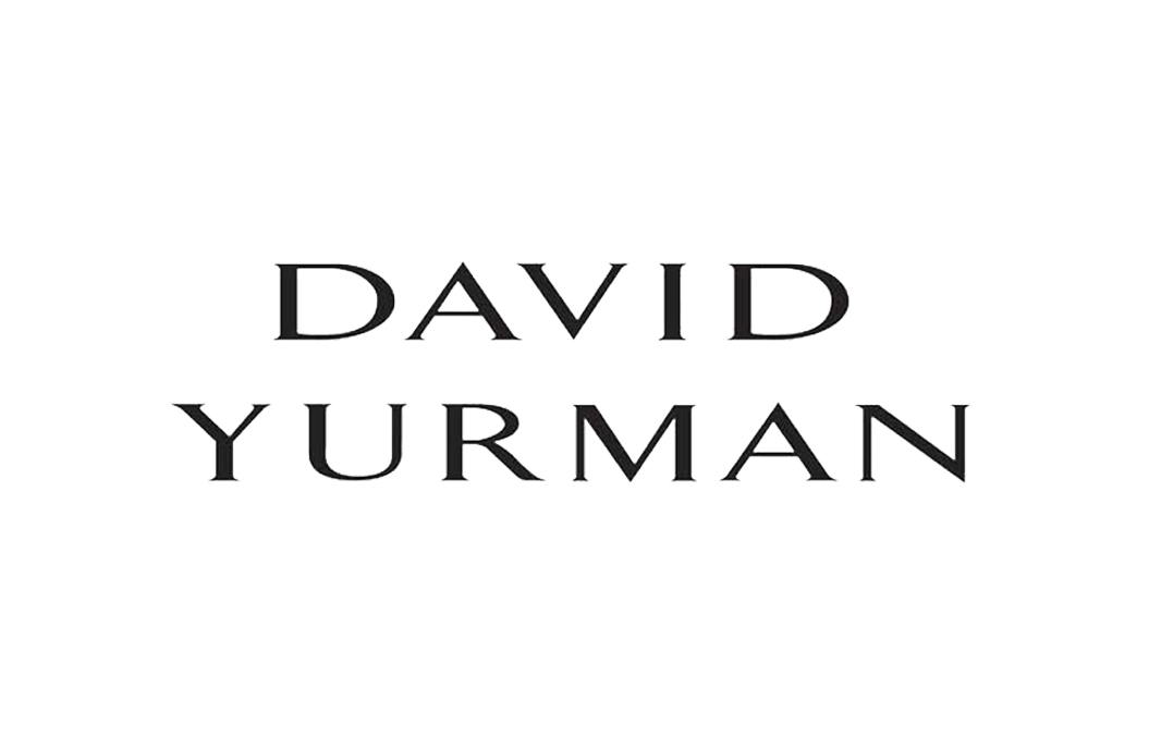 RunPointLA: Text that reads 'D DAVID YURMAN' in black and white.