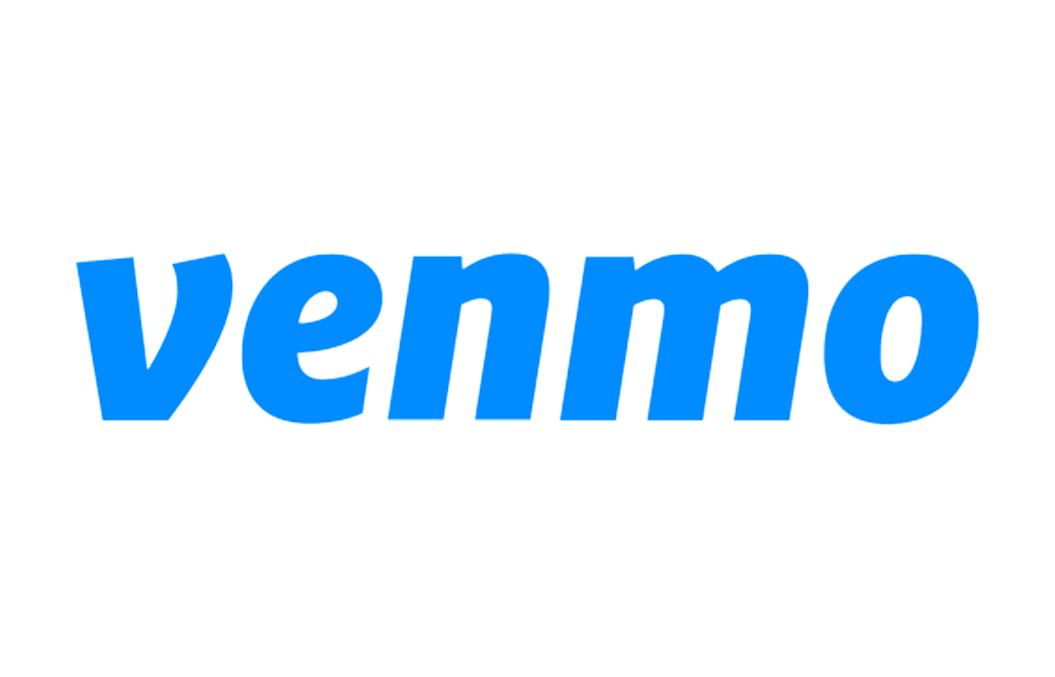 RunPointLA: Venmo logo in blue with a black background.