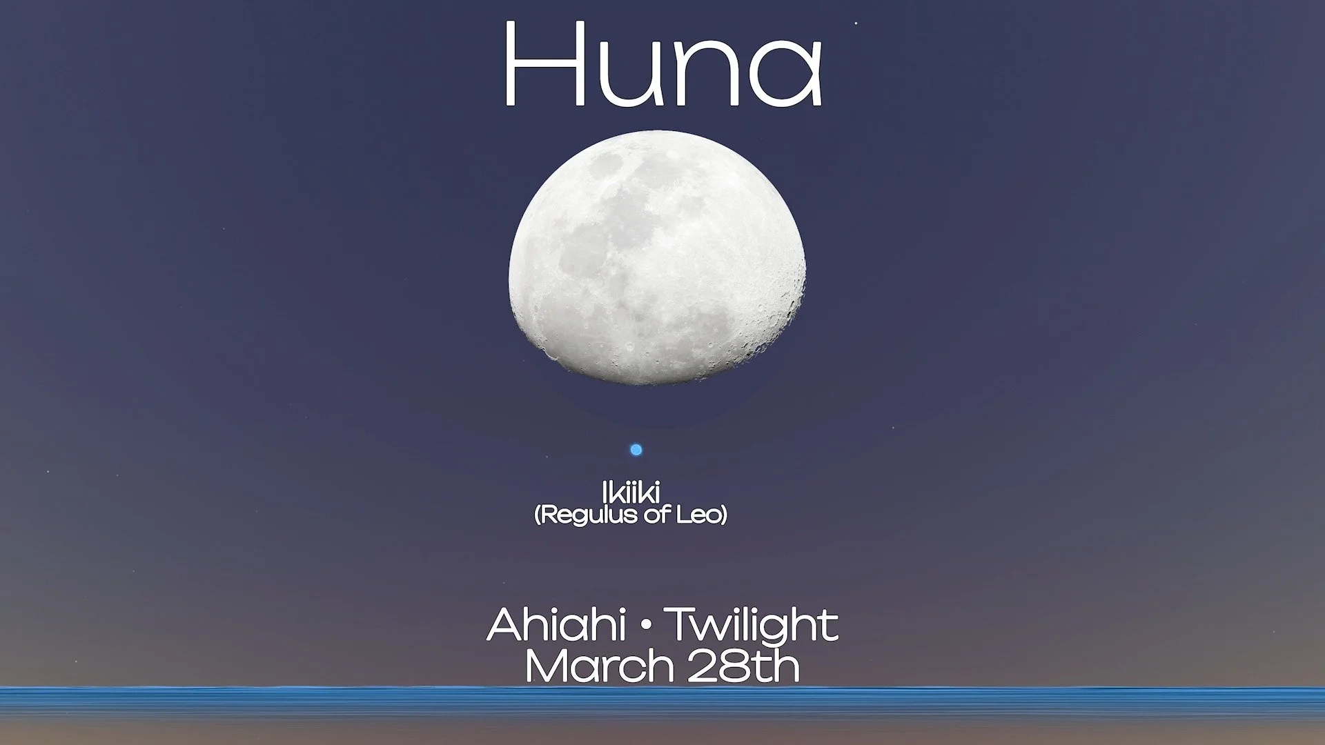 H u n a ✨I k i i k i ✨M o n t h

Interesting how the journey of Mahina Huna is timed with Ikiiki, the brightest star in Leo. The concept of Ikiiki is seen in the month name system most are familiar with. From island to island, Ikiiki occurs at variou