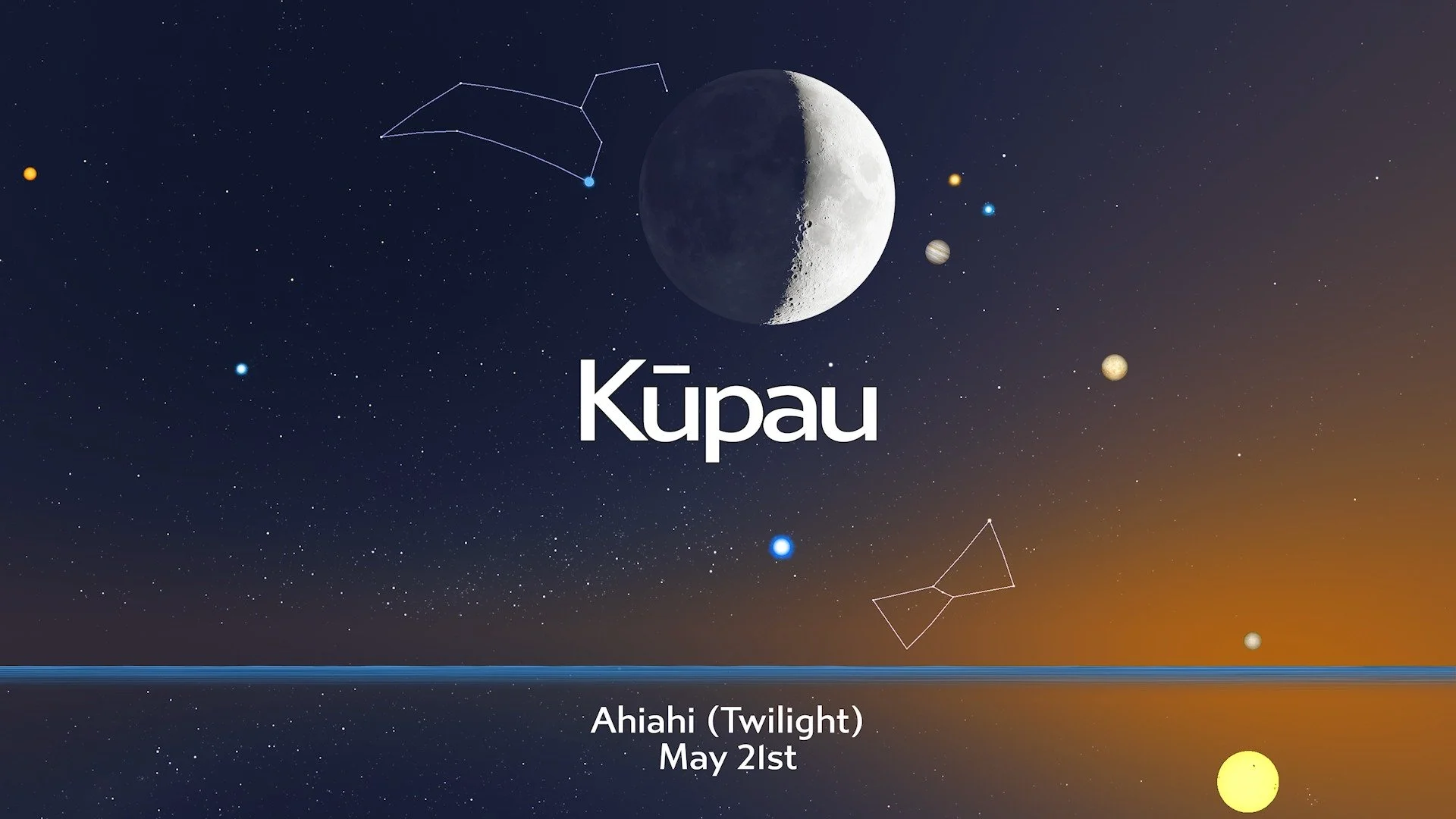 K ū k o l u ✨K ū p a u

By sight, Mahina should appear Kūkolu upon rising and Kūpau upon setting. She reminds us that she is not very interested in our calendars. She is a living being in a state of evolution unlike any other. E kilo i ka Mahina as m