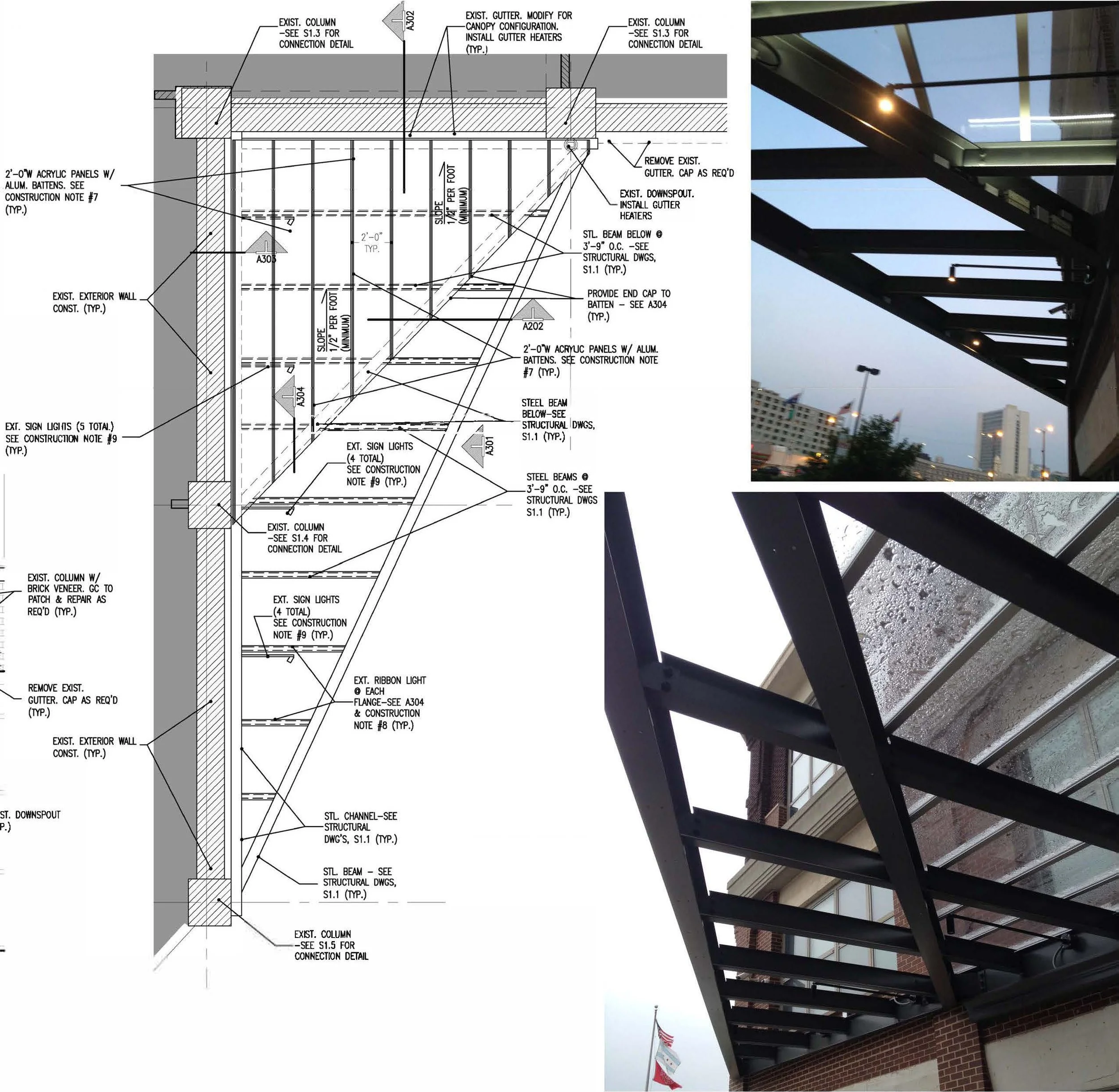 City College - Entry Canopy (Details)