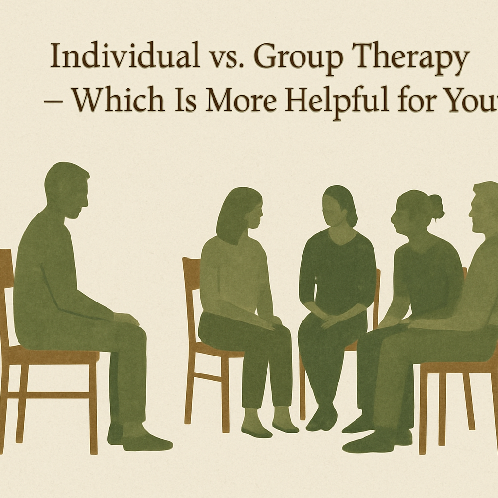 📝 Individual vs. Group Therapy - Which Is More Helpful for You?
