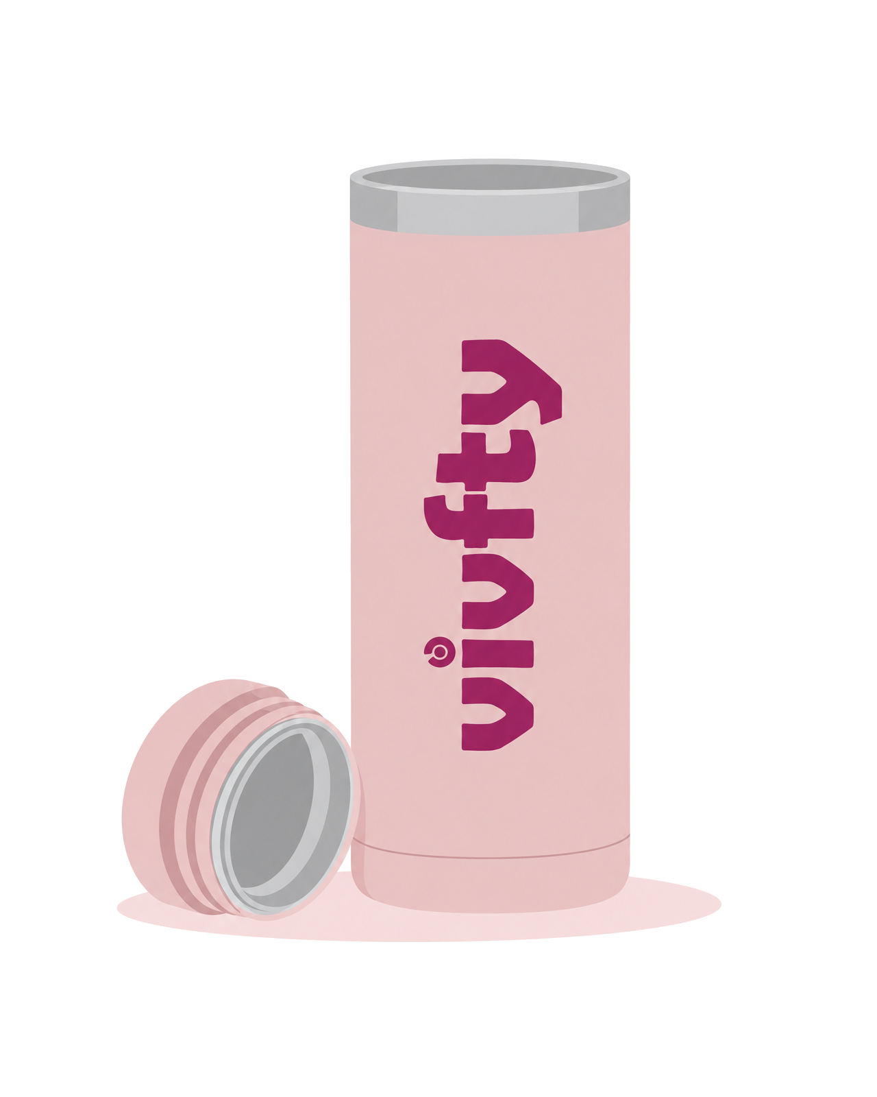Illustration of the pink Vivfty tumbler