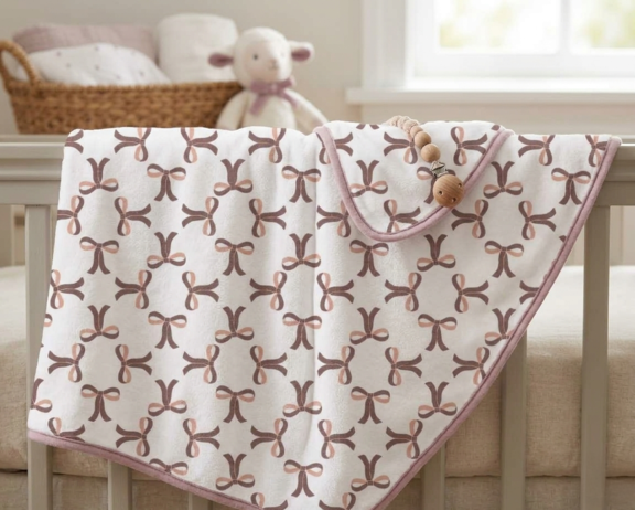 A Throws & Coze baby blanket.