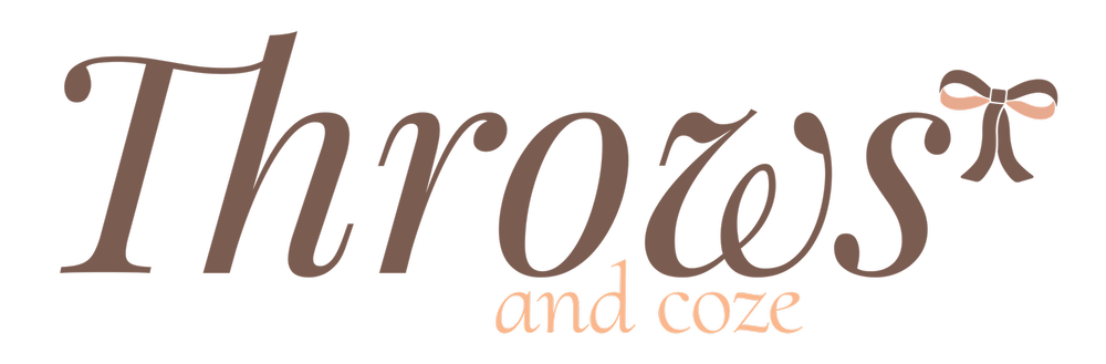 Throws & Coze logo: “Throws” in a flowing script with a small bow, “and coze” beneath.