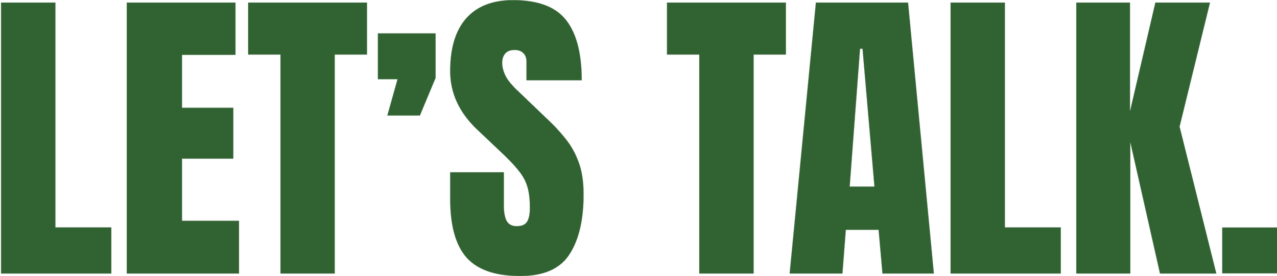 Green text that says 'LET'S TALK!'