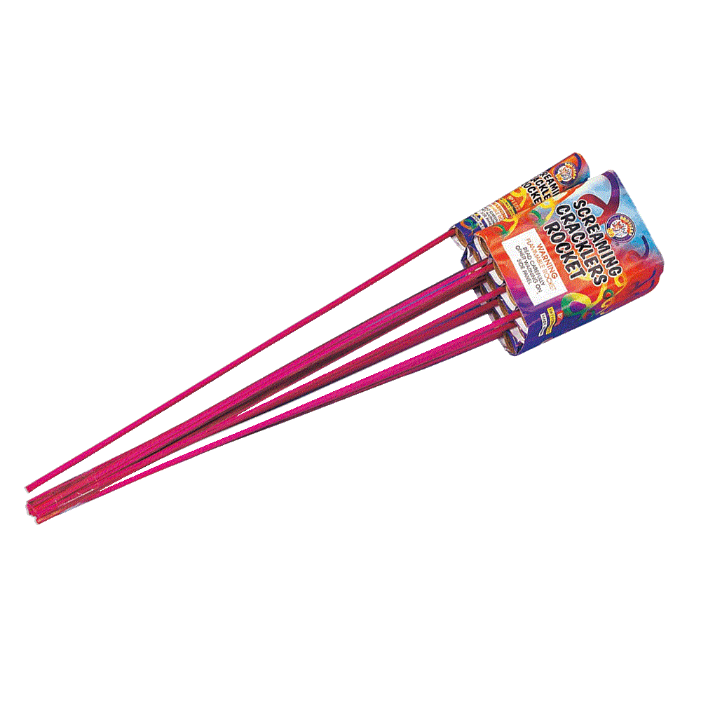 Screaming crackers, rocket pack 12 ct