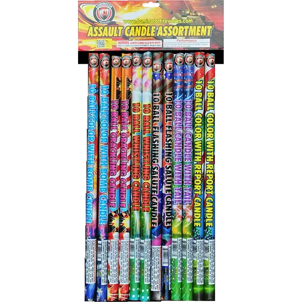 Assault Candle Assortment - Roman Candles