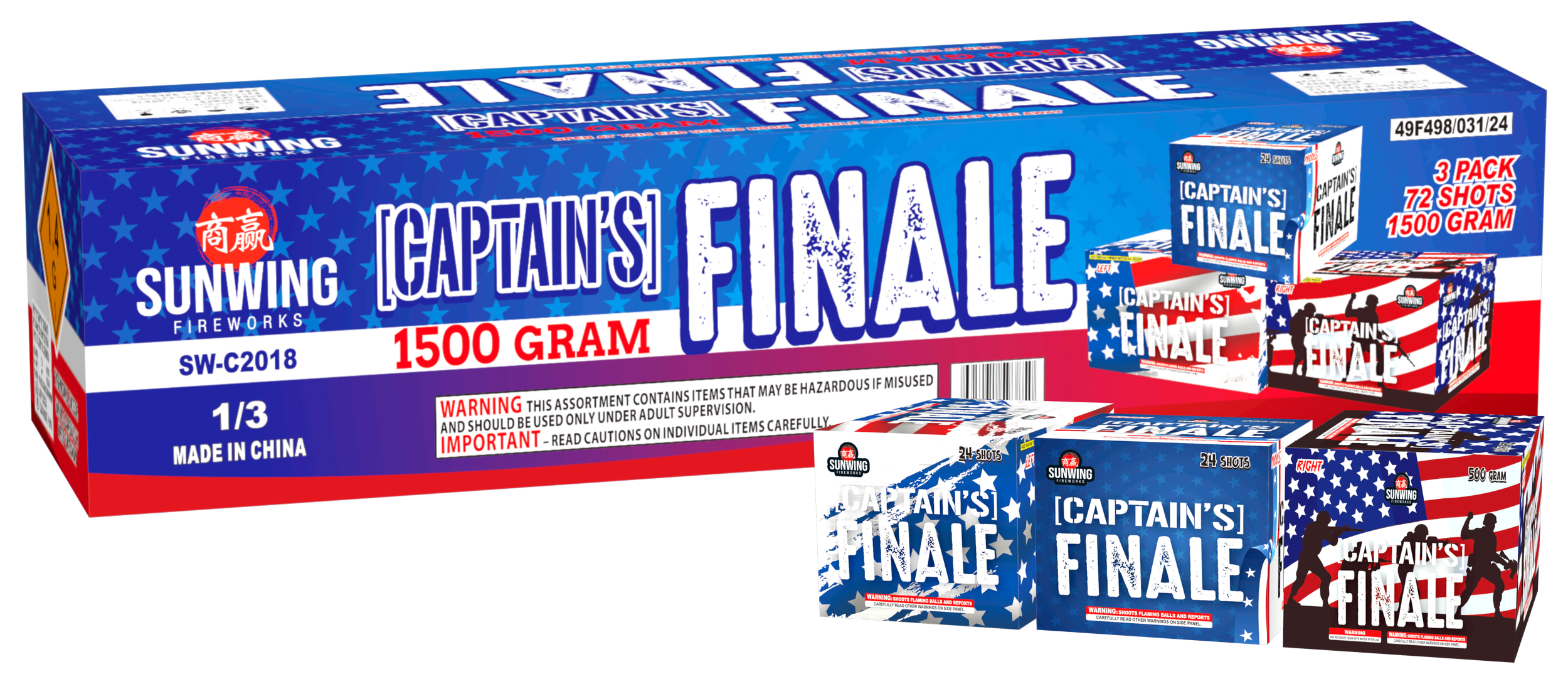 Captains Finale Assortment - (3) 500g Cakes