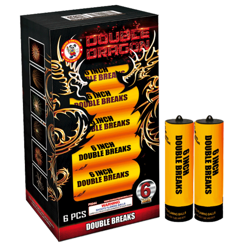 Double Dragon  - Double Break Mortar - (6) 6” Shells