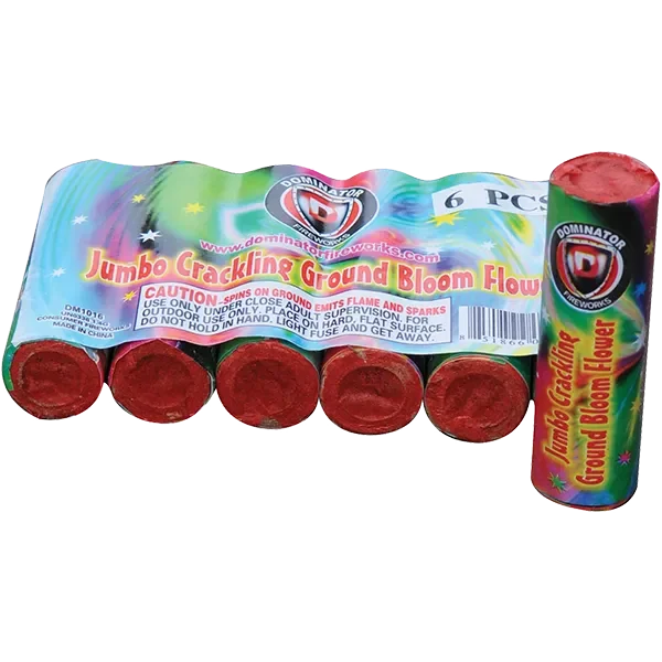 Jumbo Crackling Ground Bloom Flower 6ct