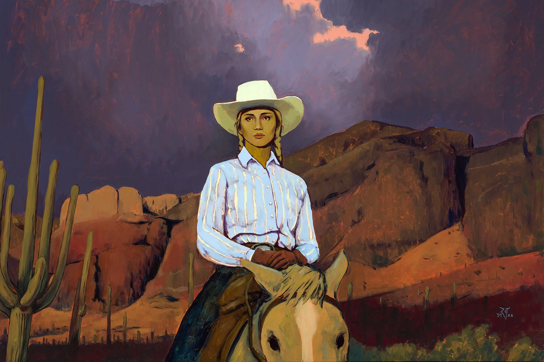 FIRE ON THE WIND, 24" x 36", Oil on Canvas, 2026