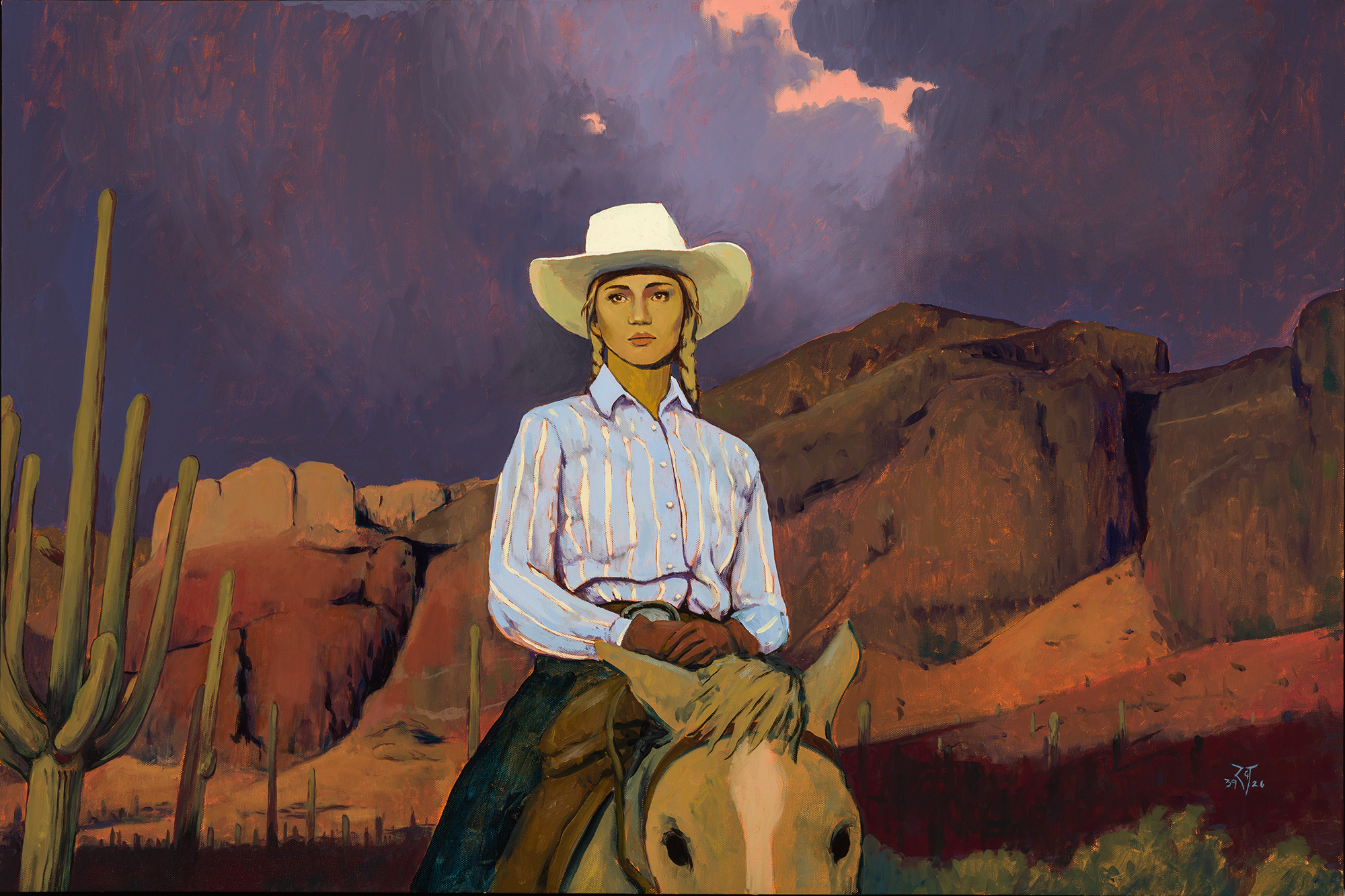 FIRE ON THE WIND, 24" x 36", Oil on Canvas, 2026