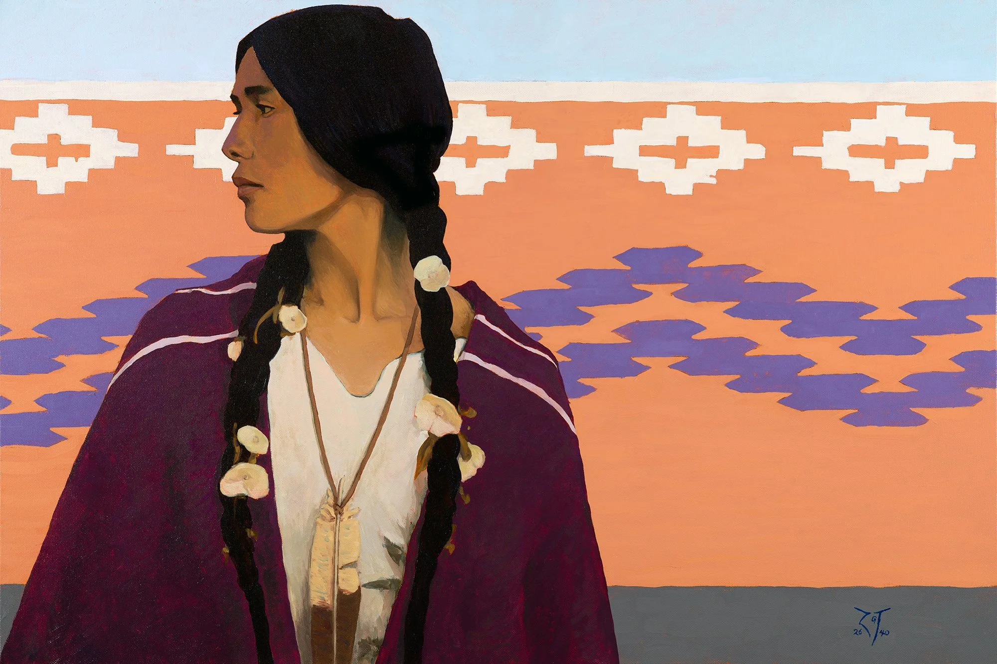  EARTH WEAVER, 20" x 30", Oil on Canvas, 2026 &nbsp;&nbsp; Inquire 