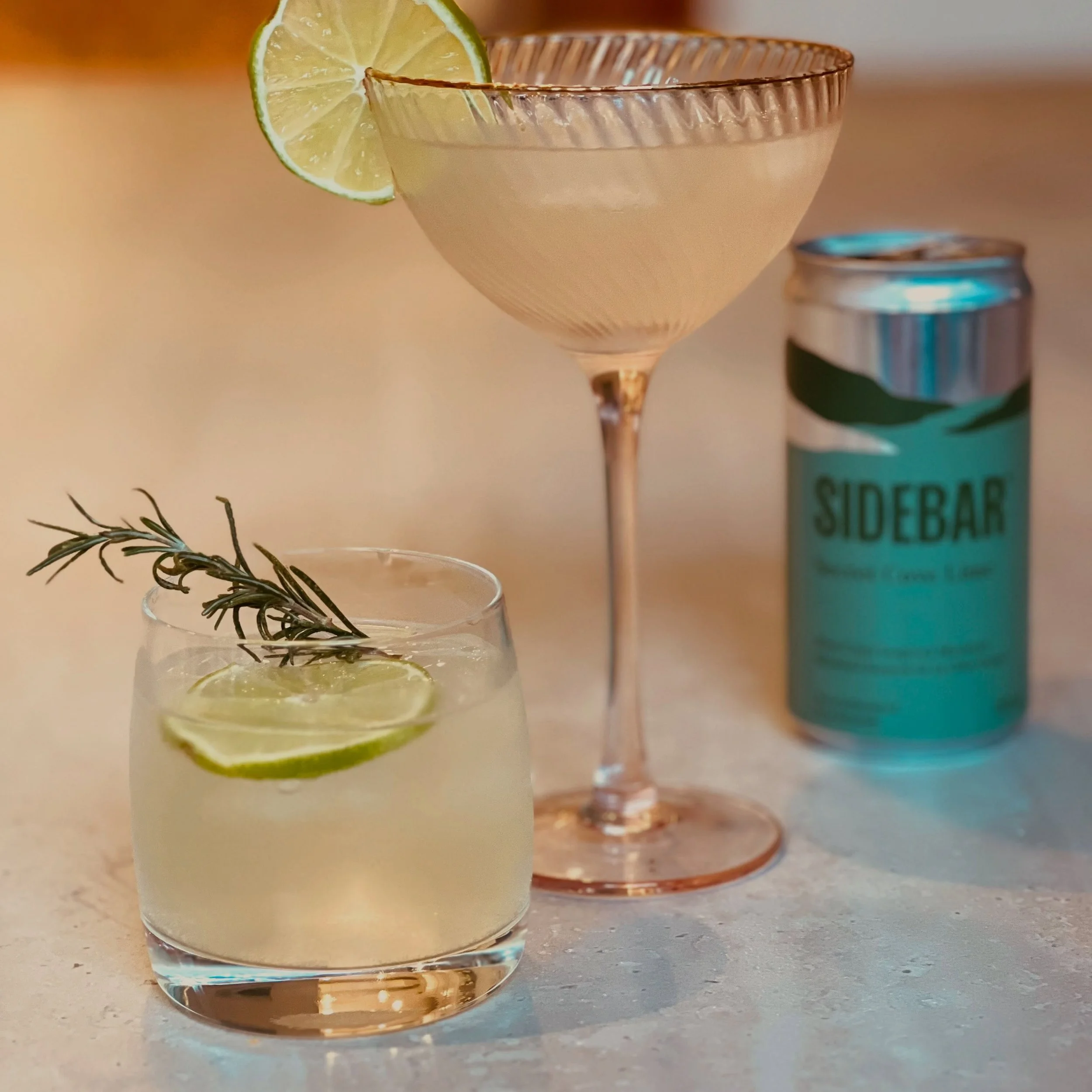 Secret Cove Lime over ice with lime slice, sprig of rosemary. SideBar For Your Dry Bar&reg;️. Elevated. Modern. Versatile. 

#SideBarMocktails #SideBarForYourDryBar #Lime #Non-Carbonated #BCBusiness

📸: @shaxthow 🙏🙏 Thank You!