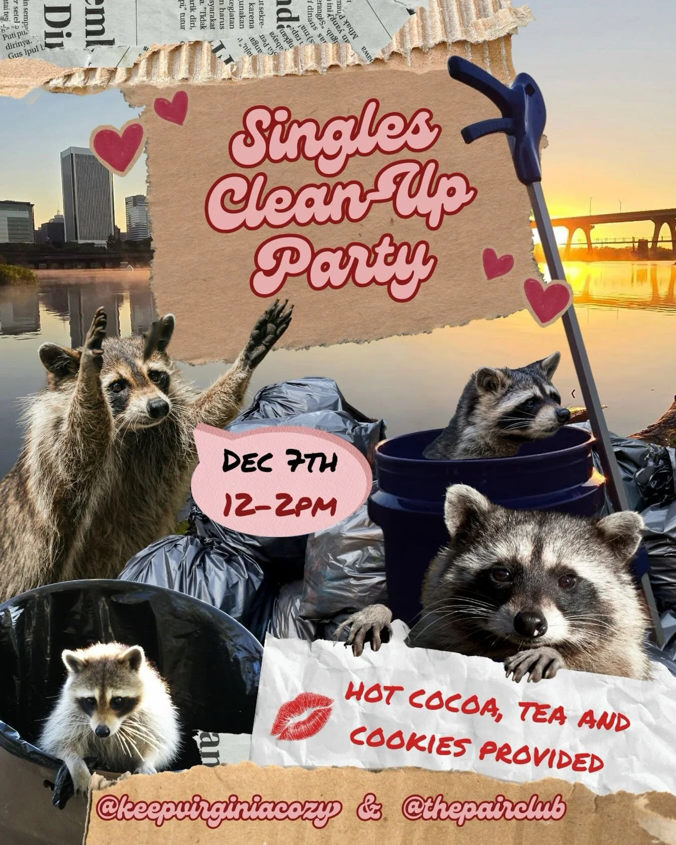 Ancarrow&rsquo;s Landing Clean-Up Party 🧤🌊

 Bring your best wingman or wingwoman and help us show some love to one of Richmond&rsquo;s most historic and popular riverfront parks.

We&rsquo;re teaming up with @keepvirginiacozy to clean up this site