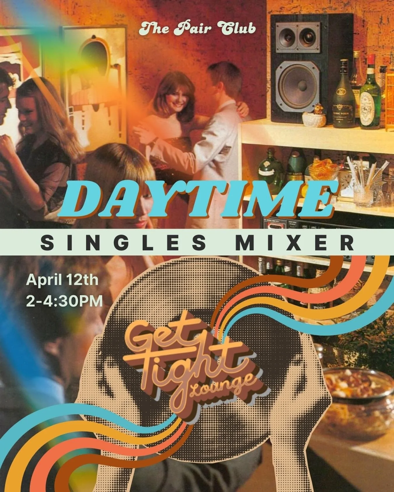 💿☀️ DAY PARTY. BUT MAKE IT GROOVY. ☀️💿

We&rsquo;re bringing back the daytime party and this one&rsquo;s got vinyl, sunshine, and a patio full of singles ready to connect IRL.

On April 12, we are taking over @gettightlounge for a Daytime Singles M