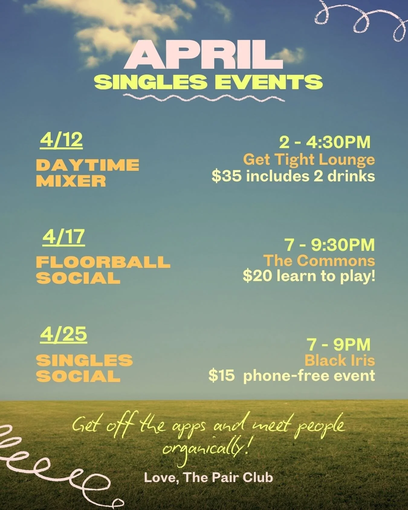 spring is here&hellip; go touch grass🌱

seriously! 📵put the phone down, step outside, and remember there&rsquo;s a whole world beyond the algorithm

we&rsquo;ve got a full lineup this month to help you do exactly that.

&bull;our daytime mixer is f