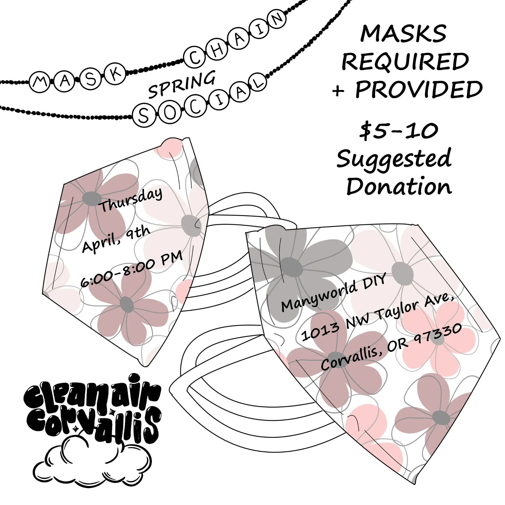 Mask Chains Spring Social