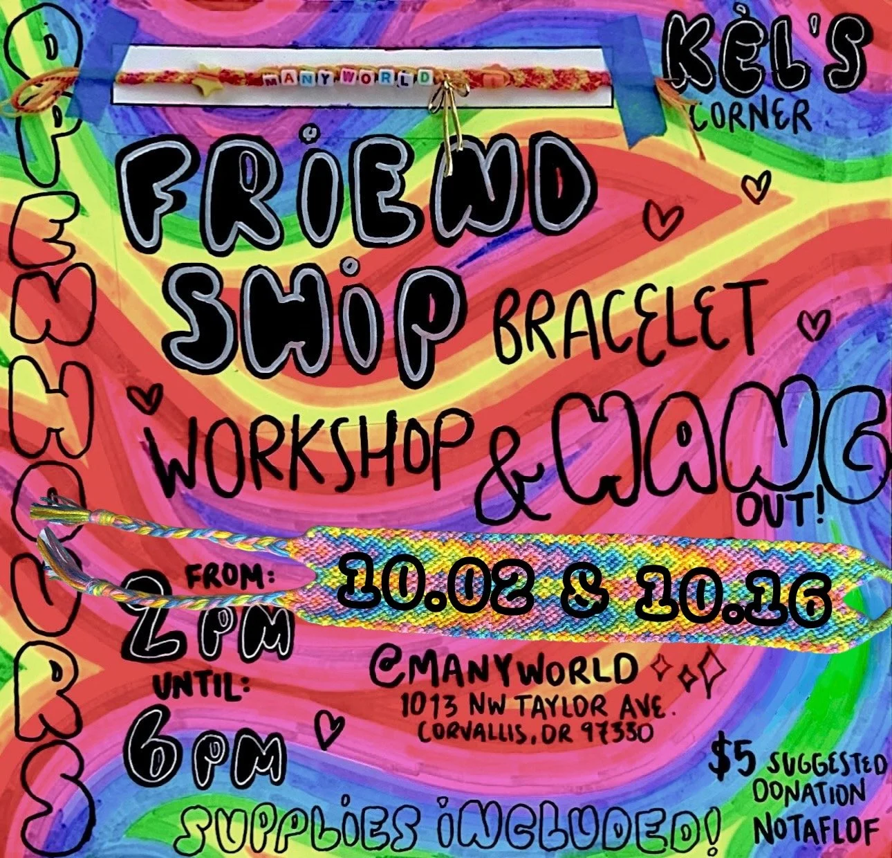 Kel’s Corner Friendship Bracelet Making