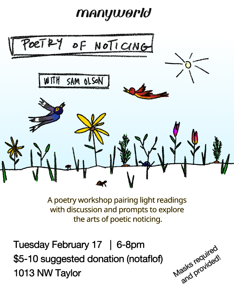 Poetry of Noticing w/ Sam Olson