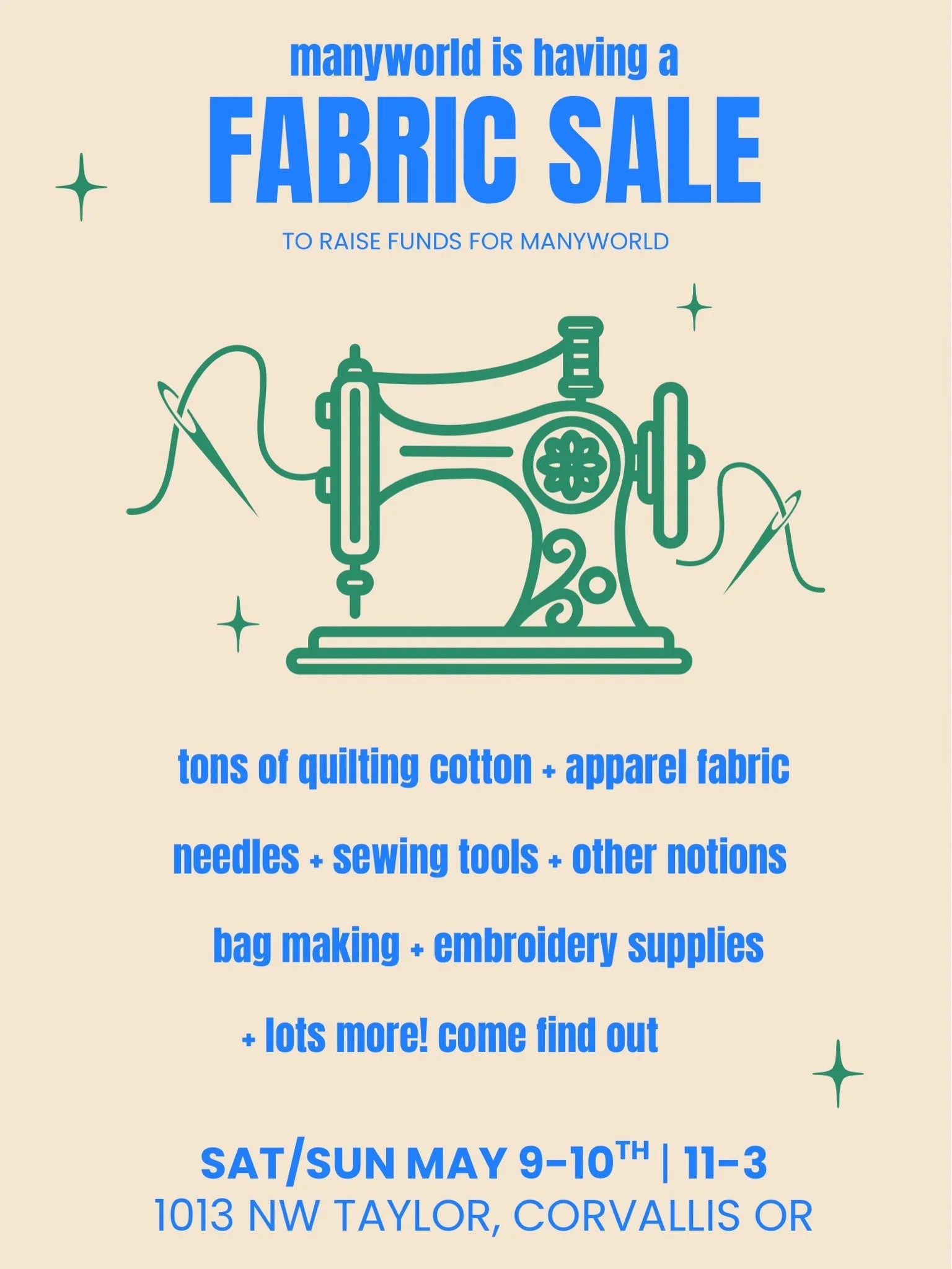 Fabric Sale Fundraiser Day 2