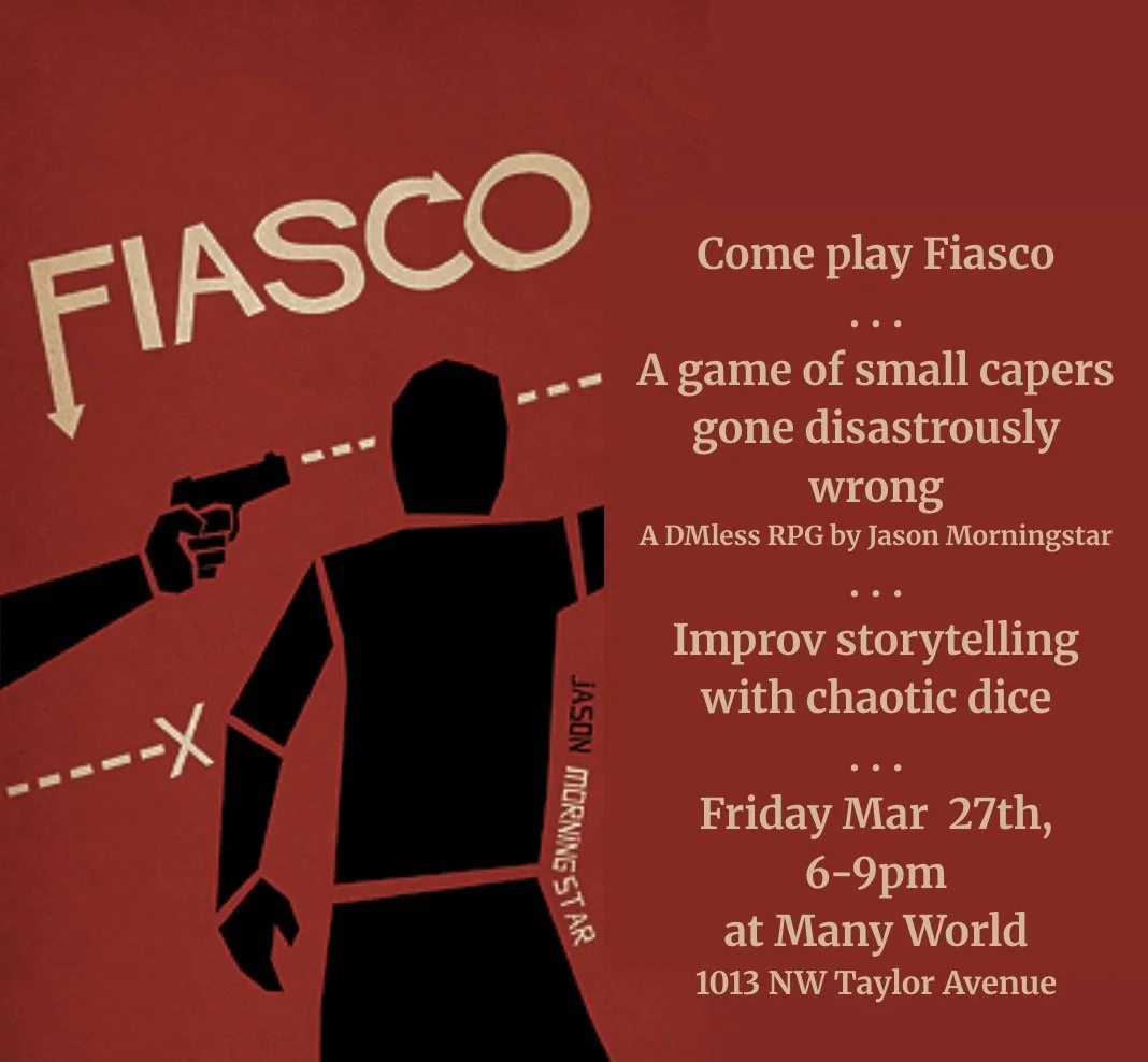 Let's Play GMless RPGs: Fiasco!